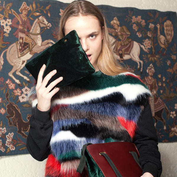 velvet suede bags school 