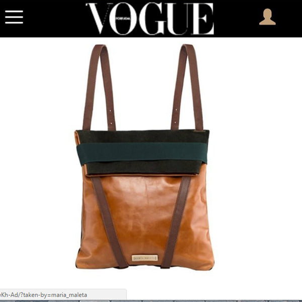 vogue backpack suede